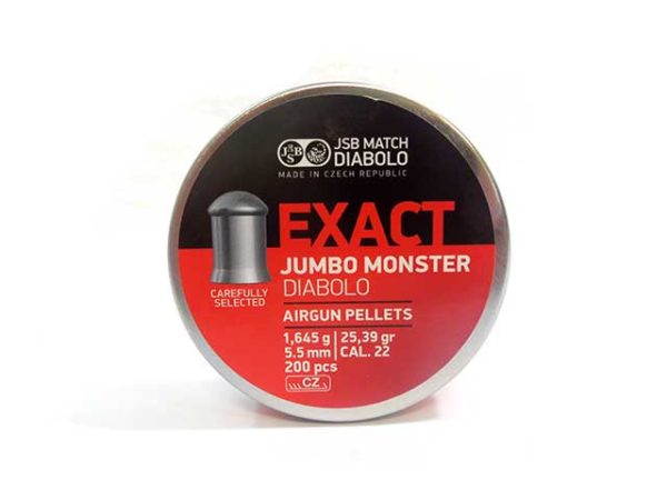 JSB Exact 22 25.39 gr Monster Pellets 200 ct