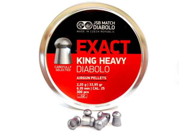JSB King Heavy Diabolo .25 Caliber Pellets 33.95 gr , 300 ct