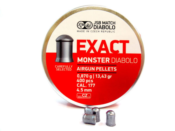 Buy 4 Get 5 tins of JSB  Exact Monster Pellets 177 13.43 gr 400 ct