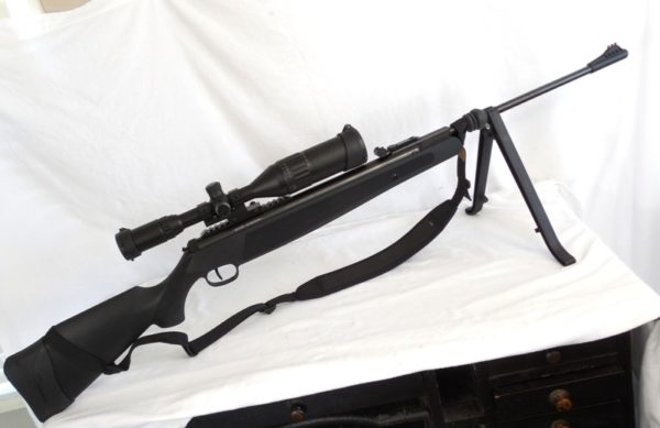 Ruger Air Magnum .177 with 3-9x50AO Leapers scope and one piece offset Leapers mount, Bi-pod, Butler Creek sling, My # 4544 - Image 3