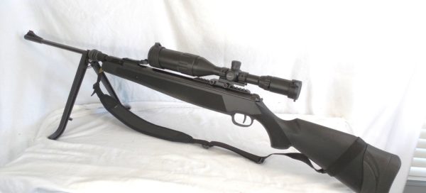Ruger Air Magnum .177 with 3-9x50AO Leapers scope and one piece offset Leapers mount, Bi-pod, Butler Creek sling, My # 4544 - Image 5