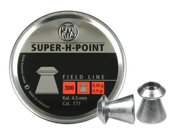 RWS Super-H-Point Expanding Hollow Point Pellets | .177 Cal, 6.9gr, 300Ct.