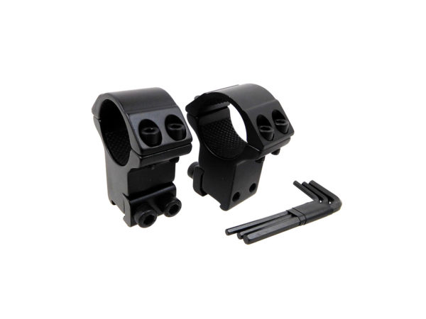 Hawke Double Screw Mounts | 9-11mm, Double Screw, High Profile, 1" | HK22102