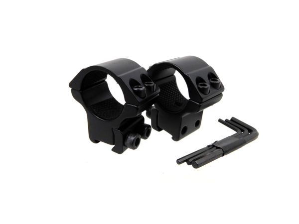 Hawke Match Ring Mounts | 9-11mm, Double Screw, Medium Profile, 1" | HK22101