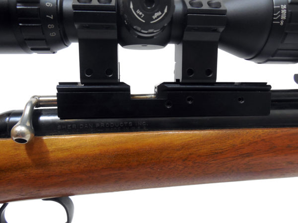 One Piece Scope Mount for Sheridan F and C, Blue & Silver Streak - Image 3