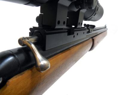 One Piece Scope Mount for Sheridan F and C, Blue & Silver Streak