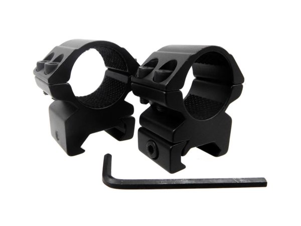 Hawke Match Ring Mounts | Weaver, Double Screw, Medium Profile, 1" | HK22113