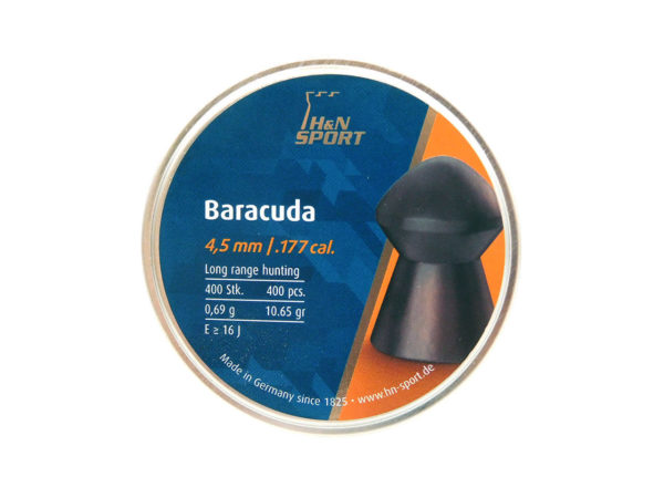 H&N Baracuda .177 Cal, 10.65 Grains, Round Nose, 400ct