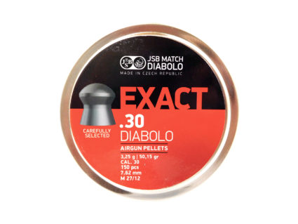JSB Exact .30 Diabolo Pellets | .30 cal, 50.15 gr, Domed, 150 ct
