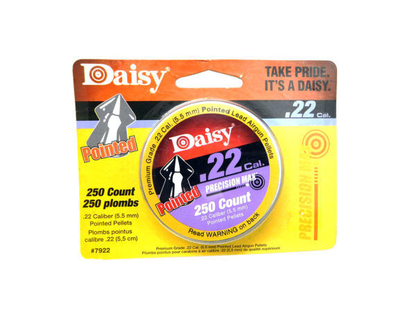 Daisy Precision Max Pointed Pellets | .22 cal,  14gr, 250 count
