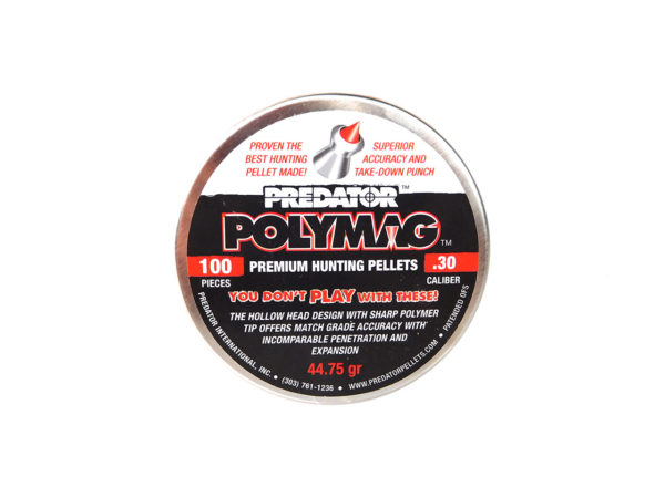 Predator Polymag Premium Hunting Pellets | .30 cal, 44.75gr, 100 ct