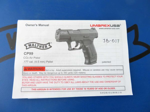 Walther CP99 Limited Edition Pellet Pistol - Image 9