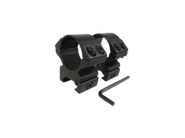 Hawke Match Ring Mounts | Weaver, 30mm, Medium, Double Screw