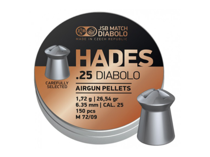 JSB Hades .25 Caliber, 26.54gr, 300ct.