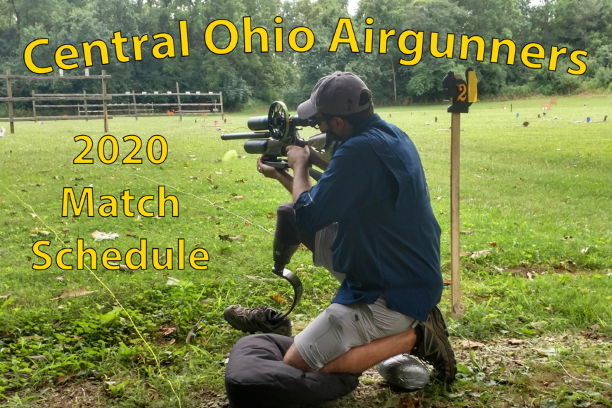 Central Ohio Airgunners 2020 Match Schedule