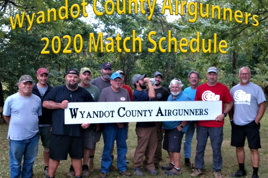 Wyandot County Airgunners 2020 Match Schedule