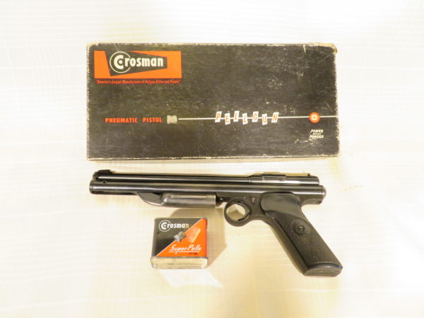 Crosman Model 137 Air Pistol in Orig. Box 1956-1962  SKU 1956