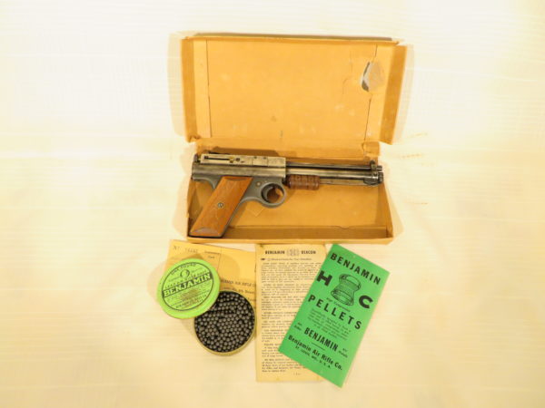 Benjamin Model 150 Air Pistol Mfg 1938-1941 in Orig. Box SKU 1954 - Image 2