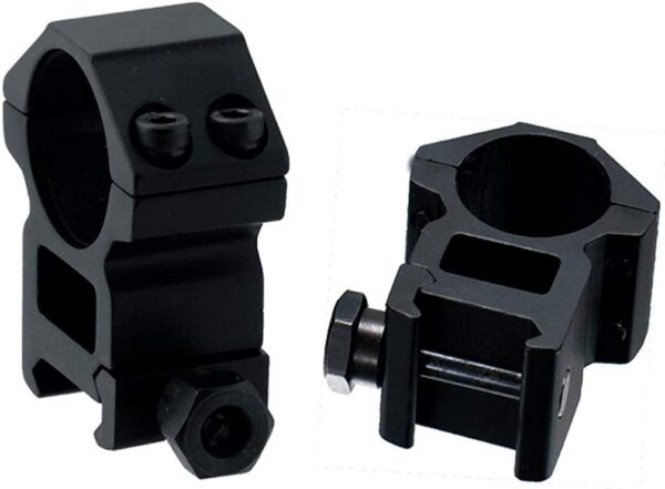 UTG Accushot See-Thru Scope Rings Picatinny, 1" , High Profile