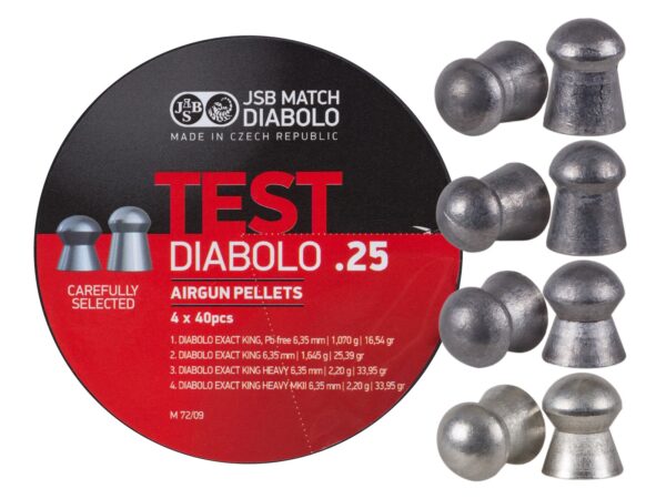 JSB TEST Diabolo .25 Pellet Testing Set