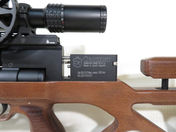 Kalibrgun Cricket Mini Carbine .22 cal w/Aztec 5-25x50 Scope - Image 5