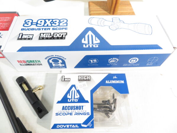 Crosman Custom 2240 Rifle with UTG Bug Buster 3-9x32 Red/Green Illuminated Reticle scope - Image 5