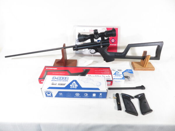 Crosman Custom 2240 Rifle with UTG Bug Buster 3-9x32 side focus scope