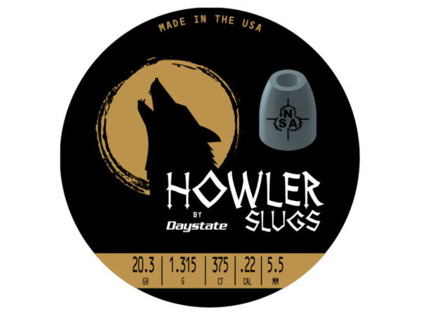 Daystate Howler Slugs, .22cal, 20.3gr, 375ct