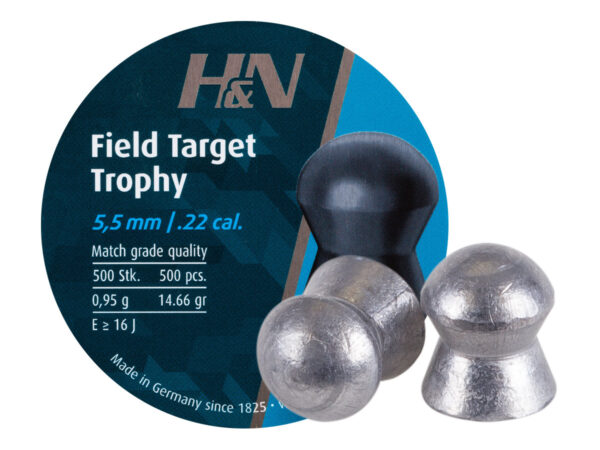 H&N Sport Field Target Trophy Pellets,  .22 cal,  5.54 HS 14.66 gr 500 pcs