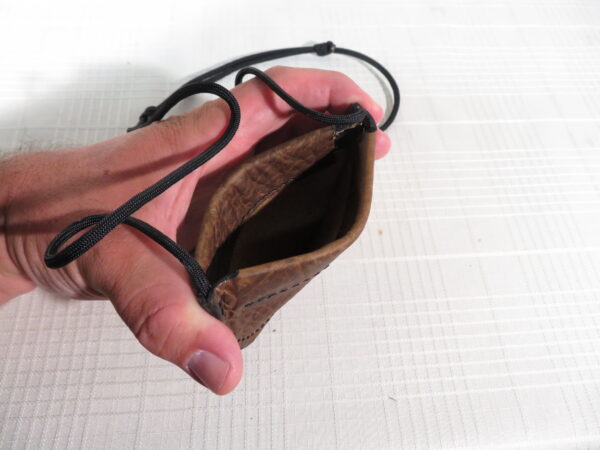 Fine Leather Pellet Pouches by Emanuel Leather (Spring Closure) - Image 2