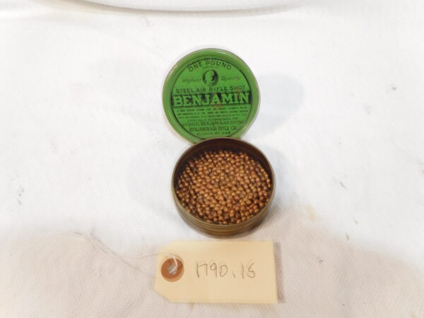 Vintage Benjamin Ammo Tin .177 caliber Steel Shot - Image 3