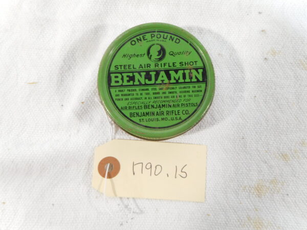 Vintage Benjamin Ammo Tin .177 caliber Steel Shot