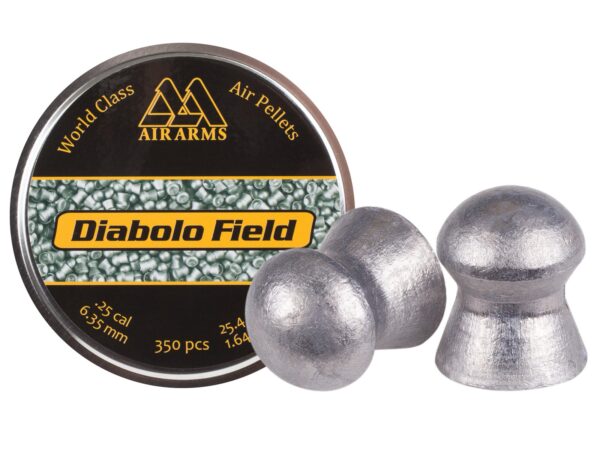 Air Arms Diabolo Field Pellets |  .25 Cal, 25.4 Grains, 6.35mm, 350ct