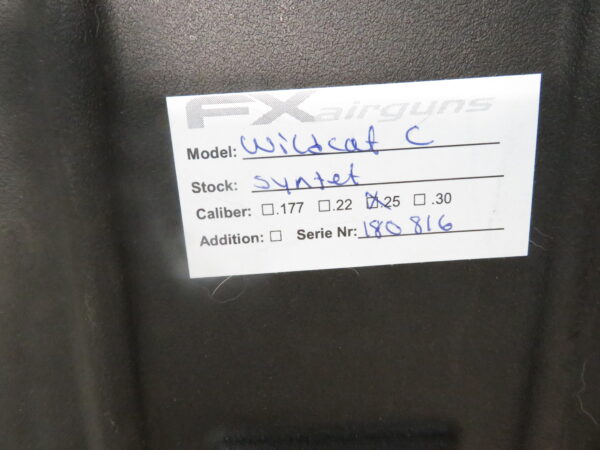 FX Wildcat MkII Compact .25 cal with Aztec Emerald 5,5 x 25 x 50 Scope - Image 8