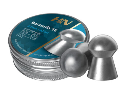 H&N Baracuda Pellets | .22 cal, 18.13 gr, Round Nosed, 200 ct