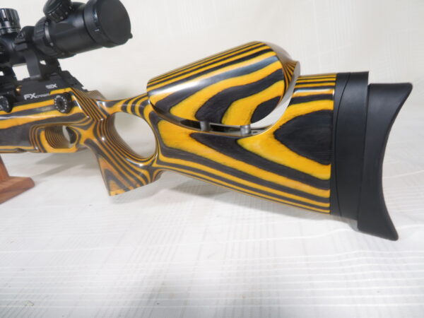 USED FX Crown MKII PCP Air Rifle .30 cal, Yellow Jacket Stock, - Image 5