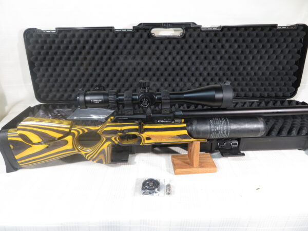 USED FX Crown MKII PCP Air Rifle .30 cal, Yellow Jacket Stock,