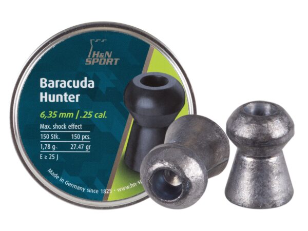 H&N Sport Baracuda Pellets Hollow Point | .25 cal, 27.47gr, 150 pcs