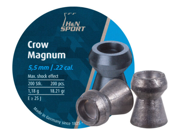 H&N Crow Magnum .22 cal, 18.21gr, 200 pcs