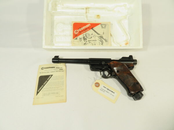 Crosman Mark I Air Pistol w/ Box and Owner's Manual - Image 2