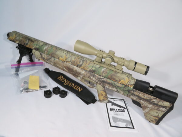 Benjamin Bulldog .357 Realtree Xtra with scope, case and extras - Image 6