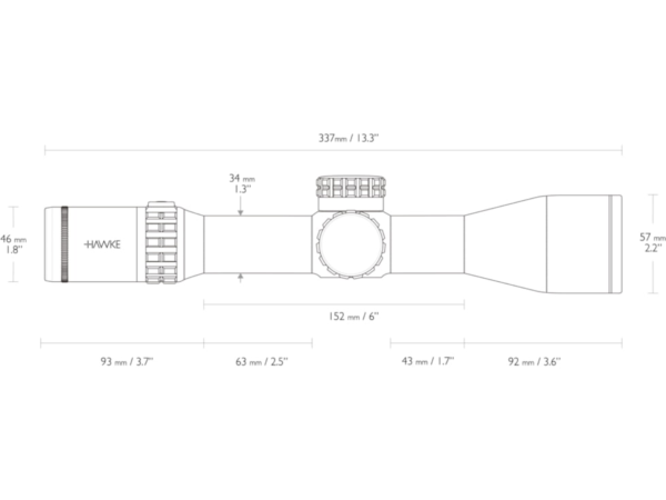 Hawke Frontier 34 SF ZS FFP, 3-18x50, MIL Pro Ext 18620 - Image 4