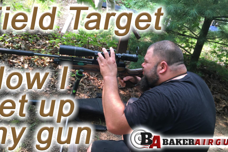 How I set up a gun for field target…