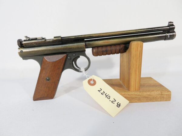 Vintage Benjamin Model 132 Air Pistol in Early Green Box - Image 3