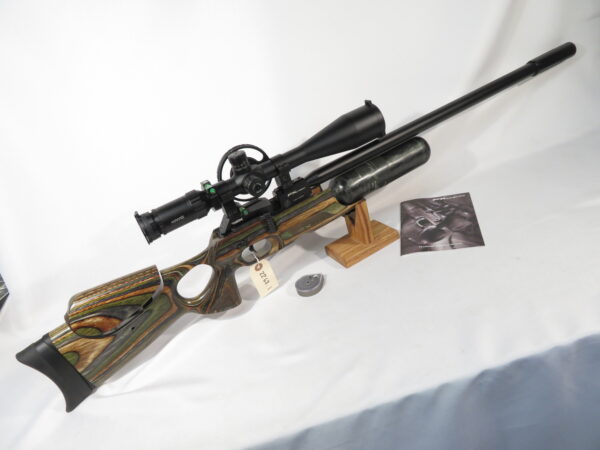 FX Crown PCP Air Rifle .25 cal Forest Green Laminate Stock Used - Image 7