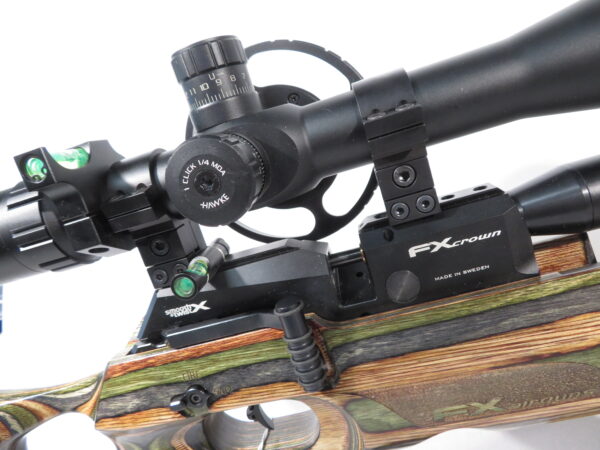 FX Crown PCP Air Rifle .25 cal Forest Green Laminate Stock Used - Image 5