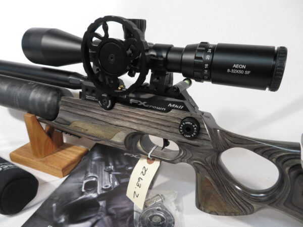FX Crown Mk II PCP Air Rifle .22 cal Gray Laminate Stock Used - Image 3
