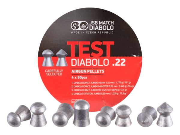 JSB TEST Diabolo .22 Pellet Testing Set