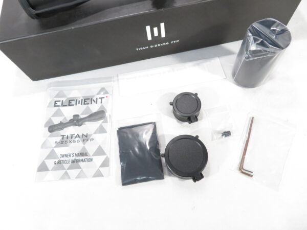 USED Element Optics Titan 5-25x56 FFP, EHR-1C MOA Reticle, 34mm Tube - Image 5