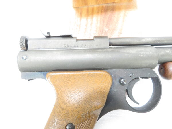 Vintage 1979 Benjamin Model 132 Air Pistol in Blue/Yellow Box and original paperwork - Image 8